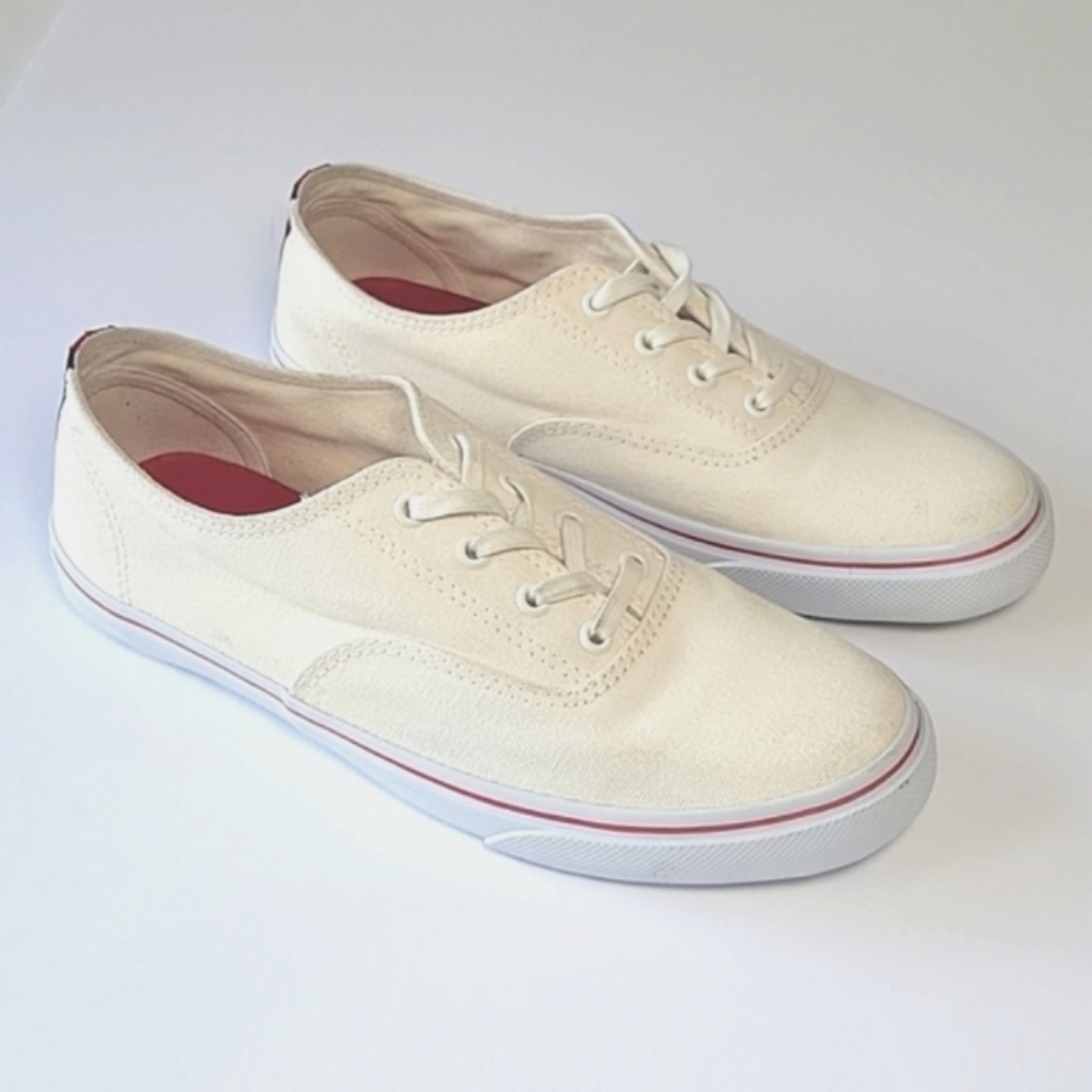 Tory Burch Murray off white lace-up sneakers women's size 10.5